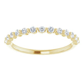 14K Yellow 1/5 CTW Natural Diamond Anniversary Band